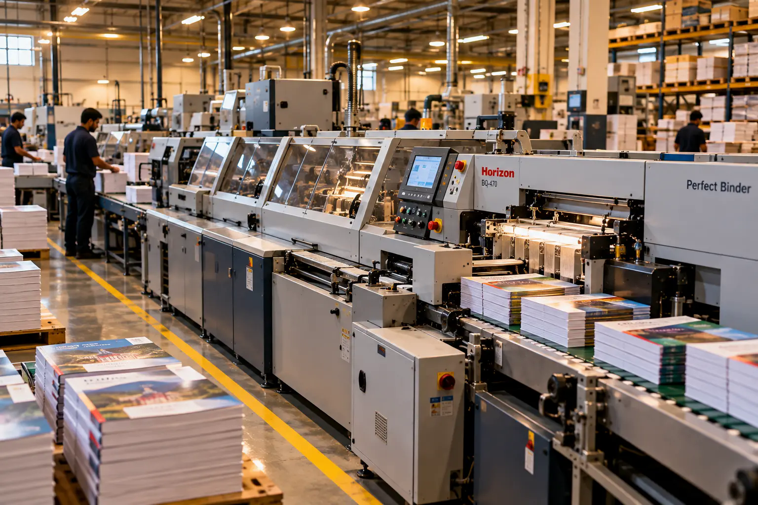 Wellbound perfect binding machine line