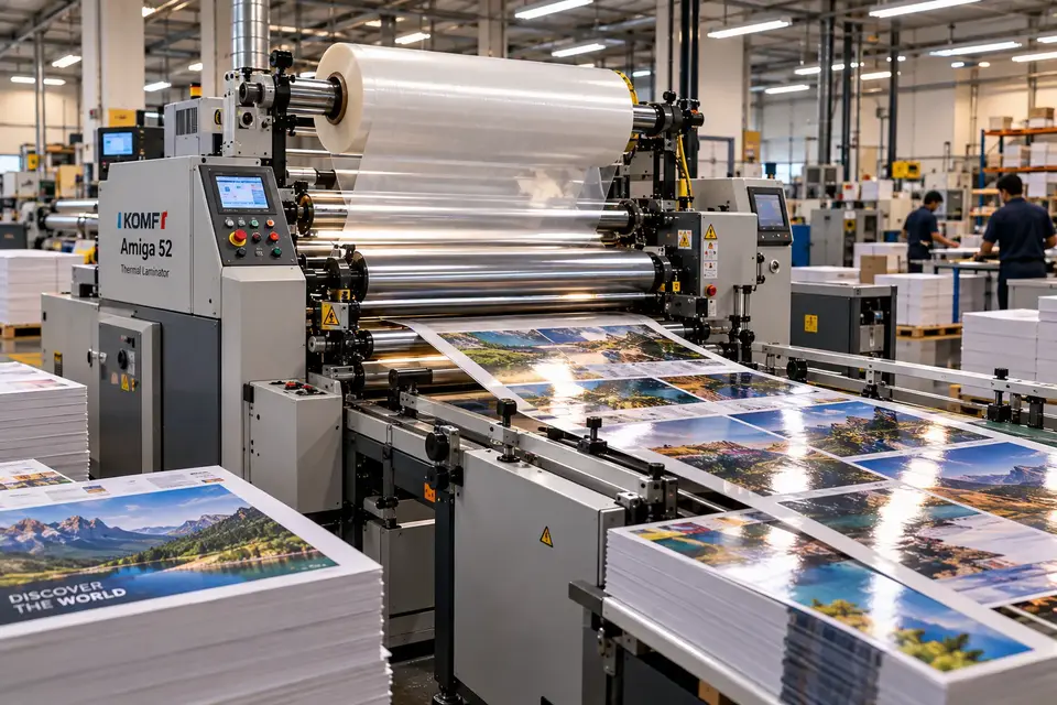 Industrial thermal lamination machine