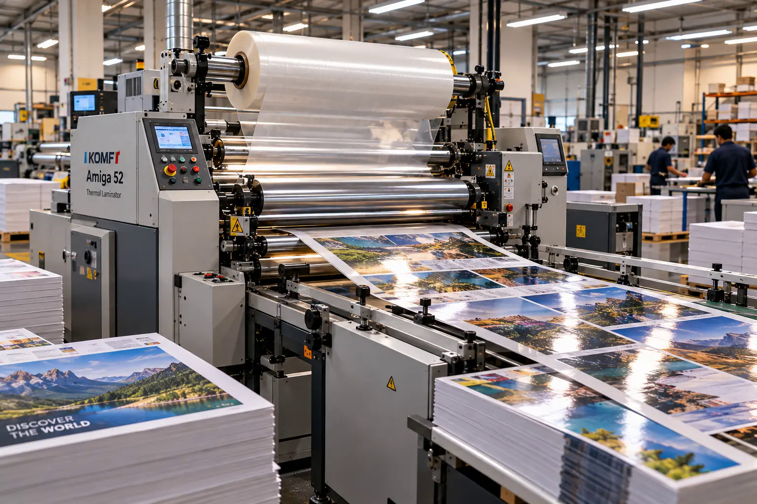 Industrial thermal lamination machine